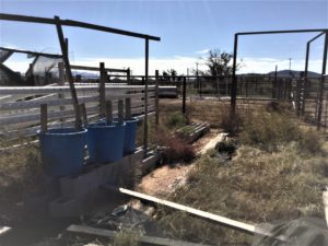 Greenhouse damaged aquaponics system